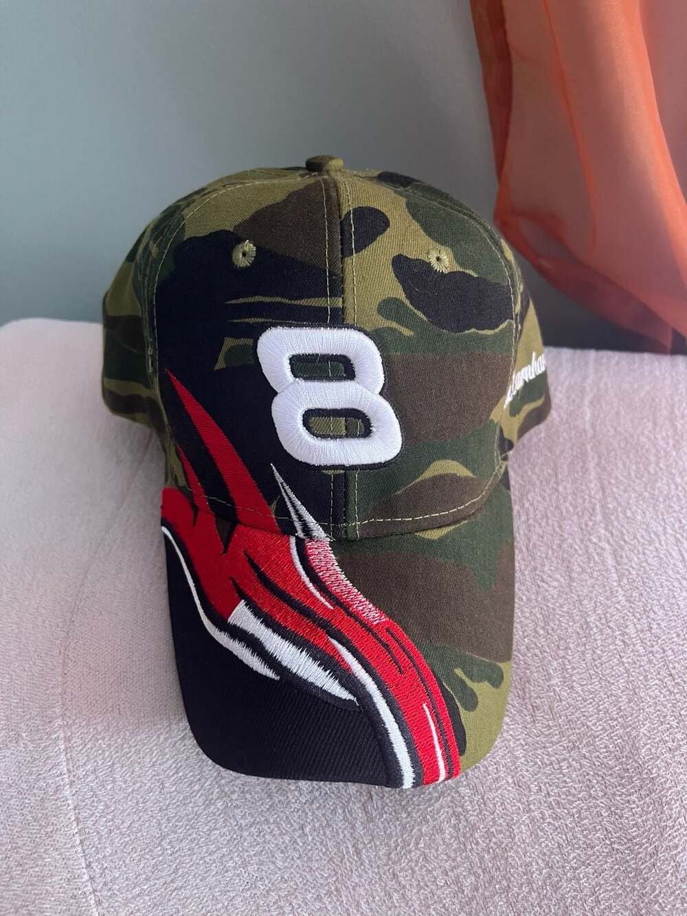 Dale Earnhardt Jr. #8 Camouflage NASCAR Racing Adjustable Baseball Cap